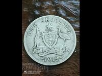1 șiling 1918 argint Australia