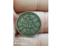 1/2 mark Germany 1914 silver D
