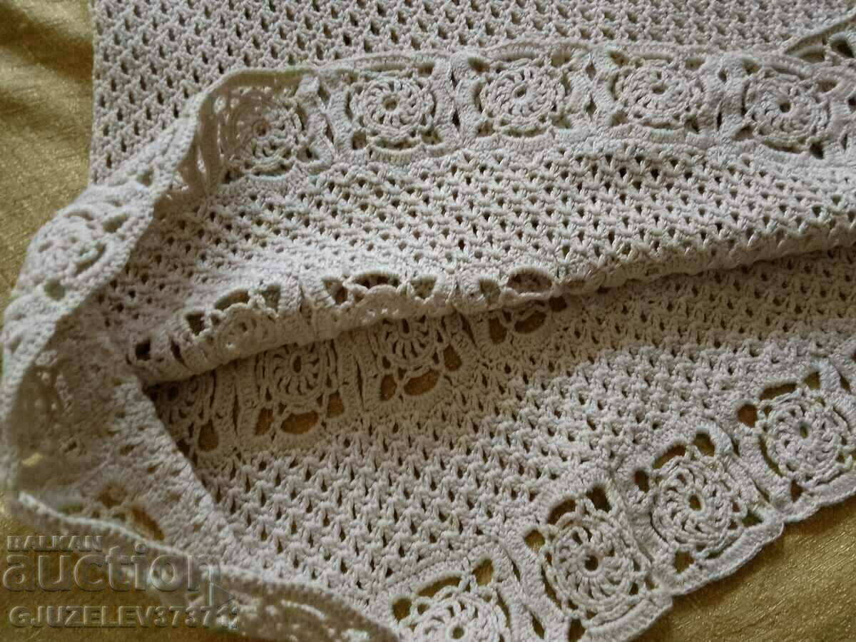 Auction Women's dress crocheted color ecru cotton Auction Women's dress crocheted color ecru cotton