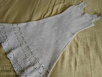 crochet dress ecru color 100% cotton