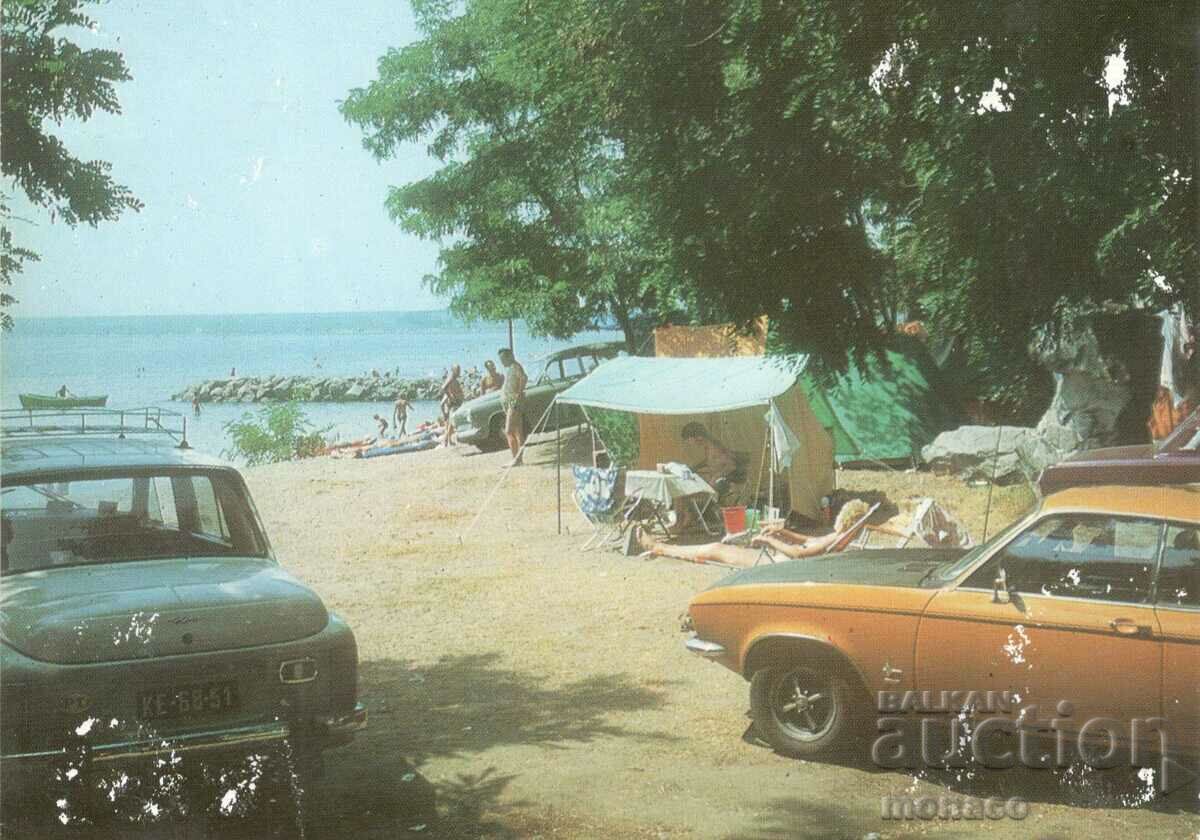 Old card - Pomorie, Camping "Europe"