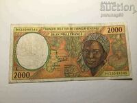 Statele Africii Centrale - Gabon 2000 franci 1994