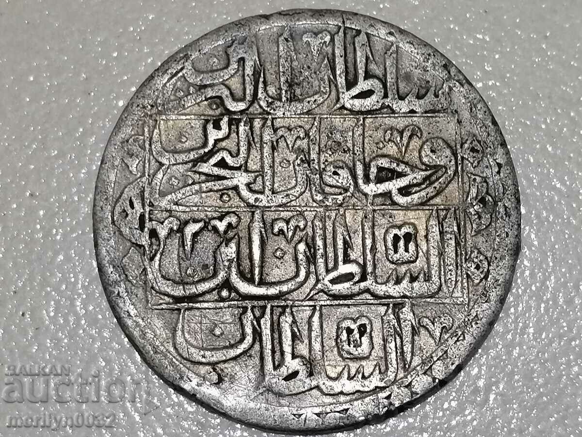 Ottoman silver coin 32g 465/1000 1203 year 2 gold YUZLUK with price 169.00 BGN | € 86.41 Ottoman silver coin 32g 465/1000 1203 year 2 gold YUZLUK with price 169.00 BGN | € 86.41