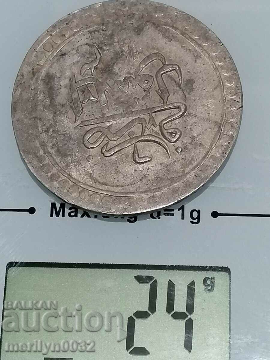 Auction  Ottoman silver coin 24 grams silver 465/1000 1203