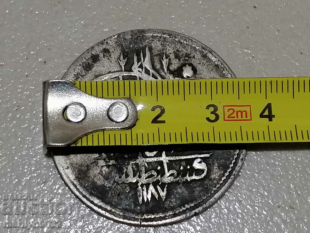 Auction Ottoman silver coin 18 grams silver 465/1000 1203 Auction Ottoman silver coin 18 grams silver 465/1000 1203