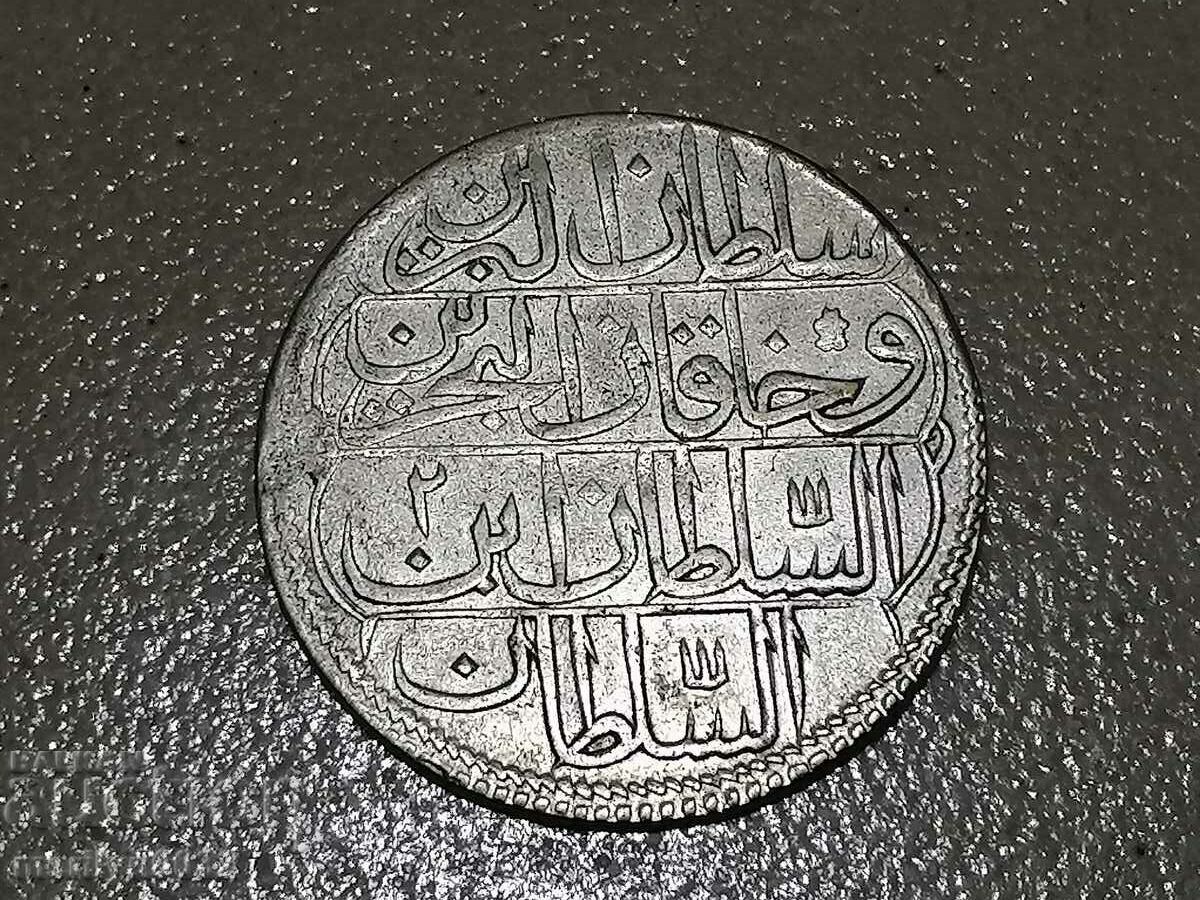 Ottoman silver coin 19 grams silver 465/1000 1203 with price 140.00 BGN | € 71.58