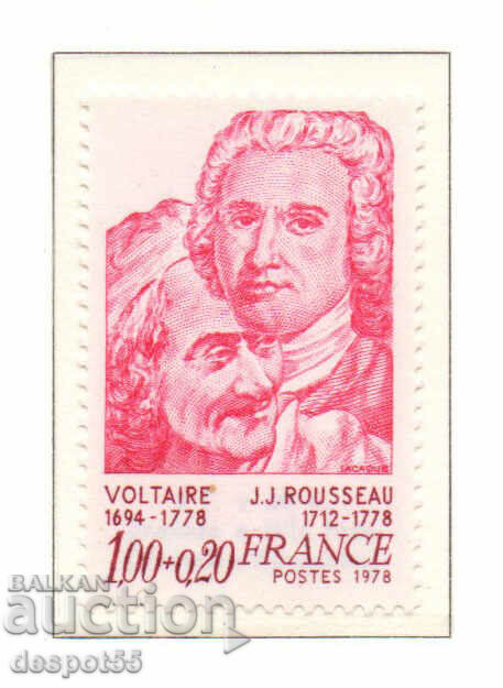 1978. Γαλλία. 200 χρόνια από τον θάνατο του Βολταίρου και του Ρουσσώ.