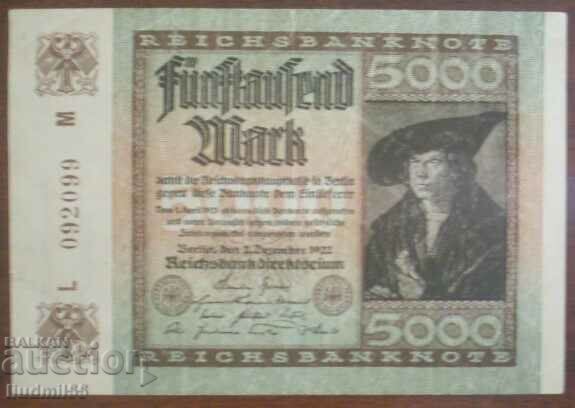 Γερμανία 5000 σήματα 1922