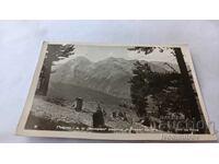 Postcard Pirin Vihren and Kutela Peaks 1962