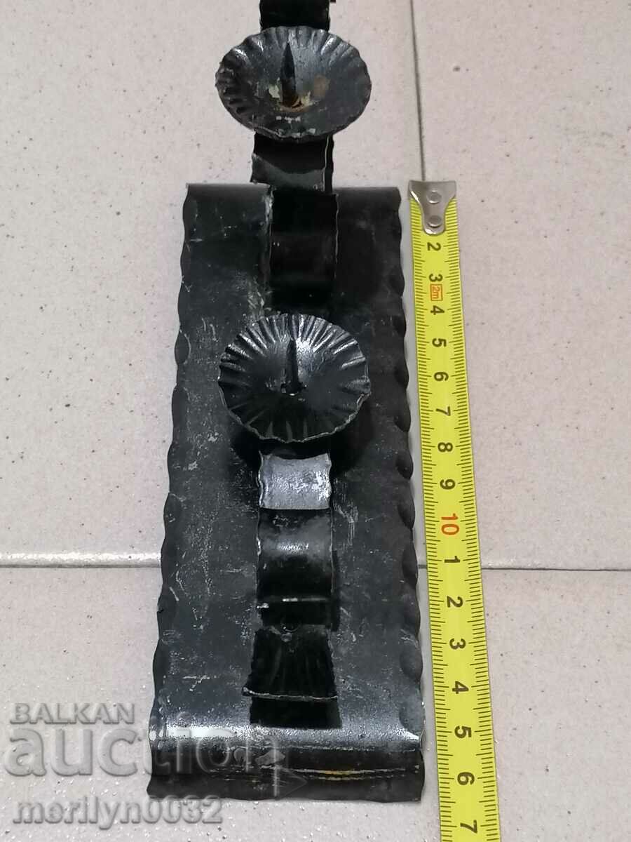 An old forged candlestick from a period period candle - 6 An old forged candlestick from a period period candle - 6