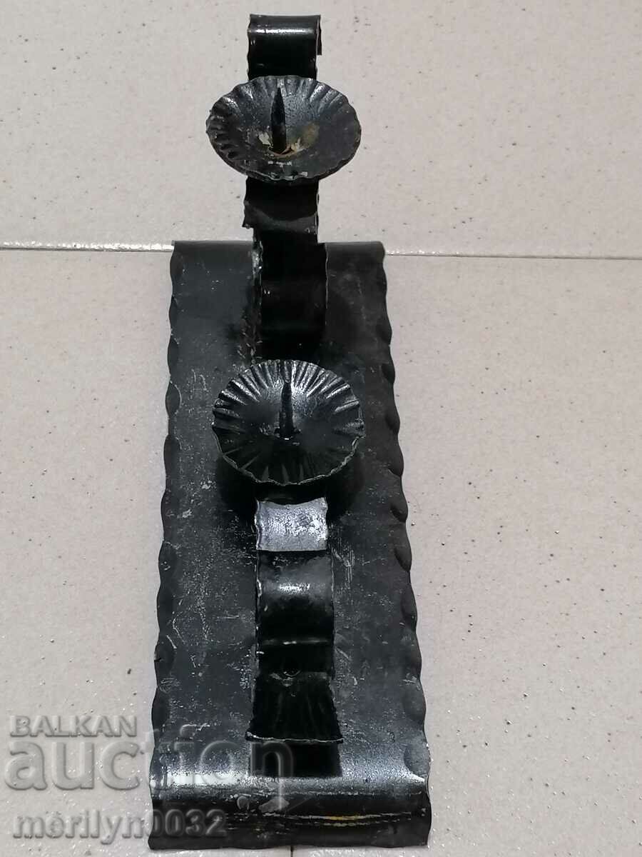 An old forged candlestick from a period period candle - 7 An old forged candlestick from a period period candle - 7