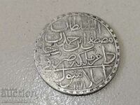 Moneda otomană de argint 465/1000 Mustafa al III-lea 1171