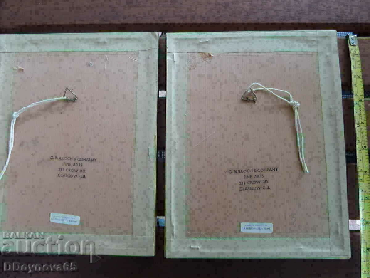 Livrarea Lot de 2 buc. cromolitografii vechi Livrarea Lot de 2 buc. cromolitografii vechi