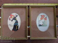 Lot of 2 pcs. old chromolithographs