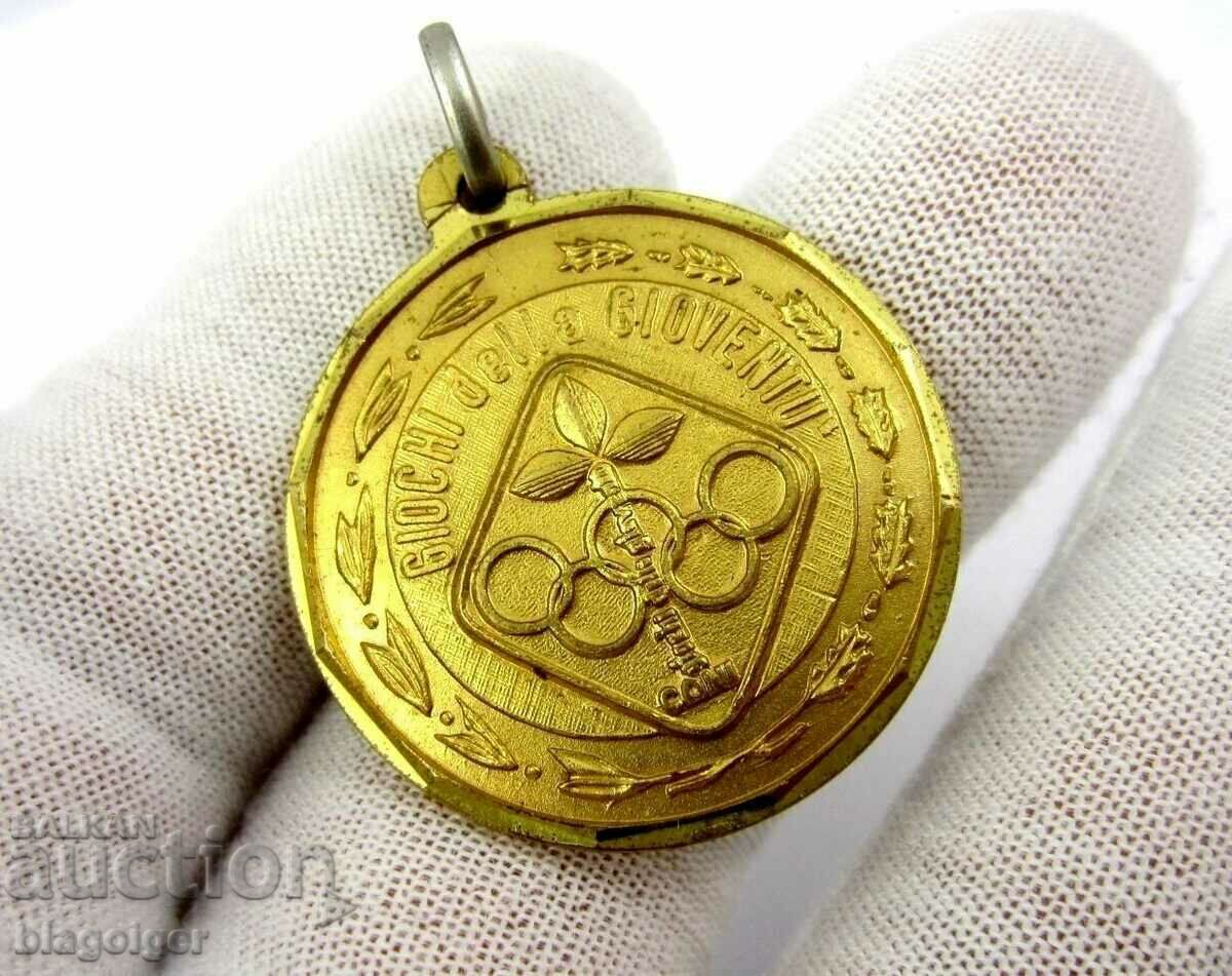 Delivery of Italian Olympic Committee-Youth Games-Medal-Medallion Delivery of Italian Olympic Committee-Youth Games-Medal-Medallion