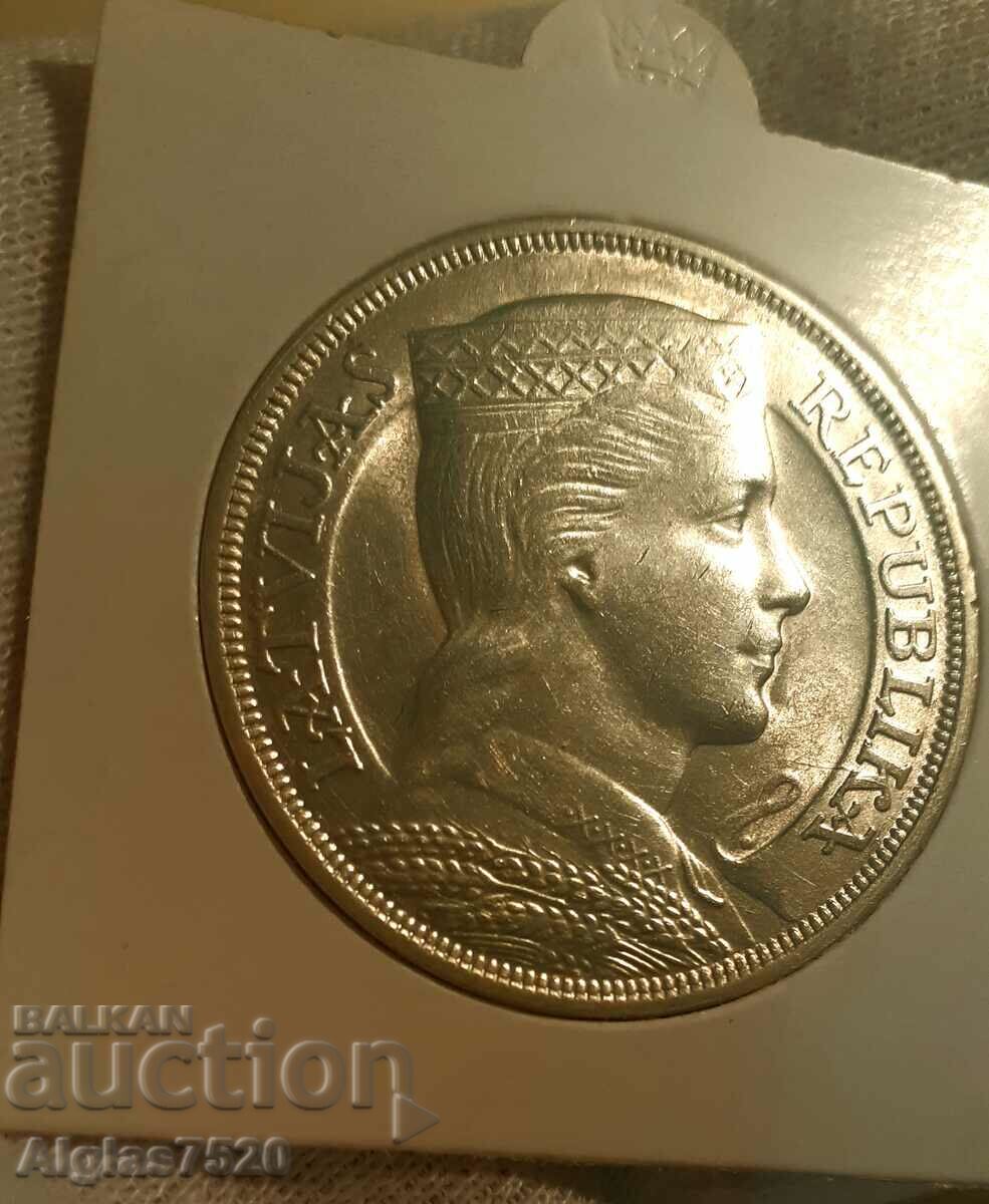 Auction 5 lats 1931/silver/Latvia/ UNC Auction 5 lats 1931/silver/Latvia/ UNC
