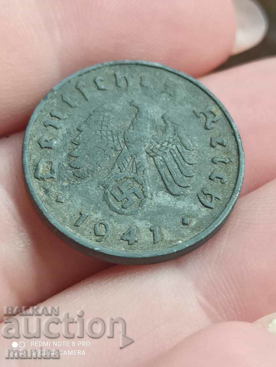 Δημοπρασία 1 Pfennig 1942 Τρίτο Ράιχ Δημοπρασία 1 Pfennig 1942 Τρίτο Ράιχ