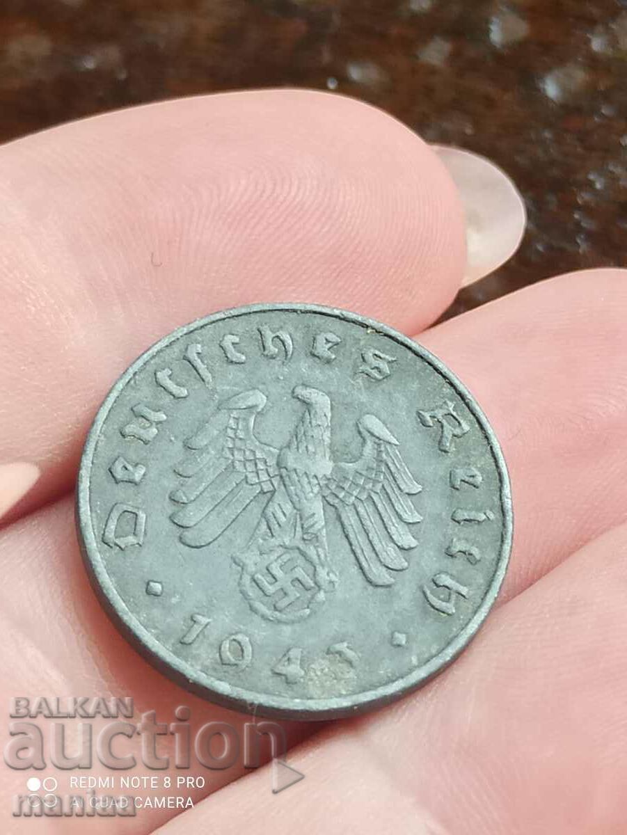 Delivery of 10 Pfennig 1943 Third Reich Delivery of 10 Pfennig 1943 Third Reich