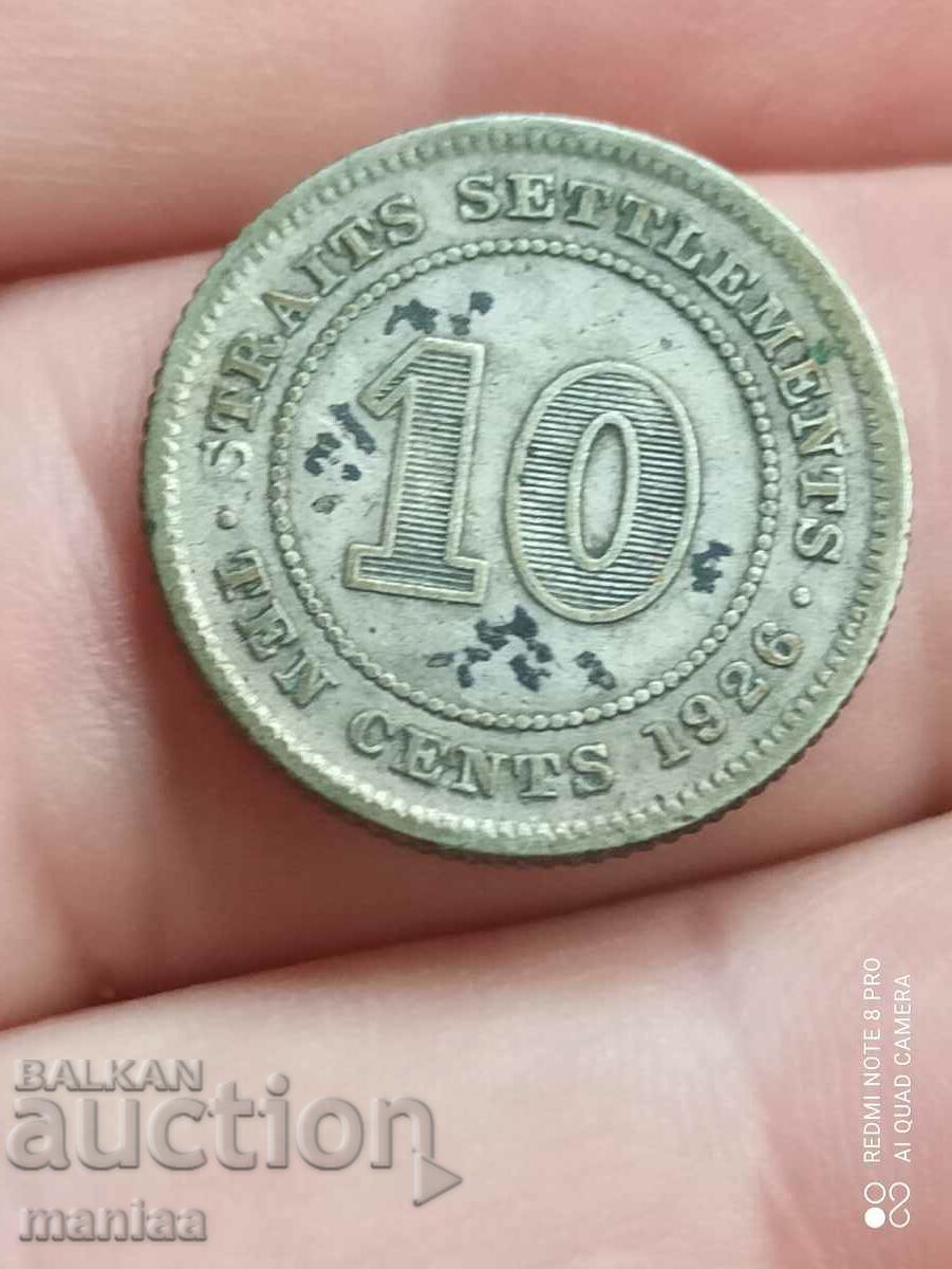 10 Straits Settlements 1926 10 Straits Settlements 1926