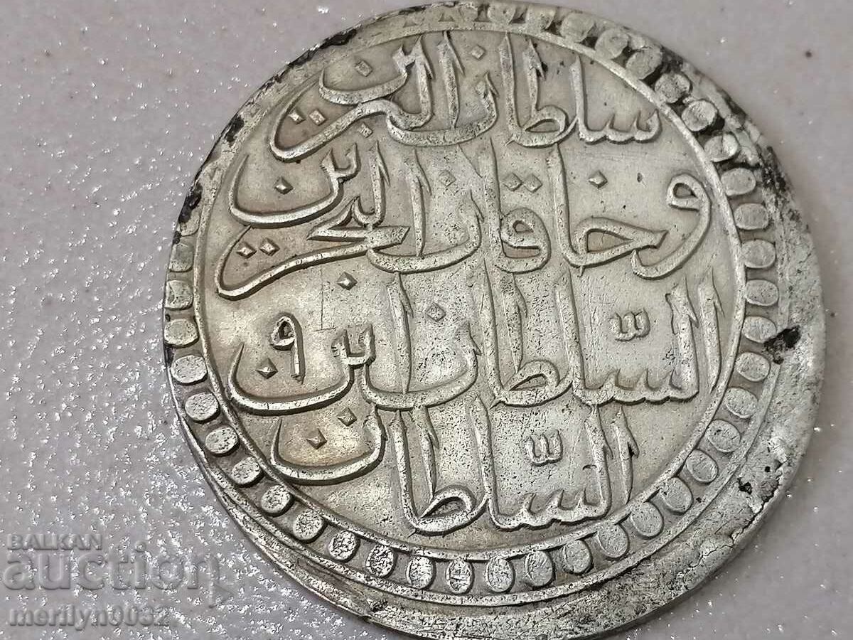 Ottoman silver coin 465/1000 Mustafa 3rd 1171 with price 149.00 BGN | € 76.18 Ottoman silver coin 465/1000 Mustafa 3rd 1171 with price 149.00 BGN | € 76.18