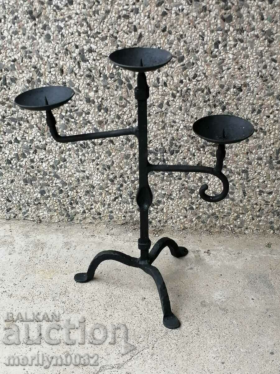 An old forged candlestick from a period period candle with price 41.00 BGN | € 20.96