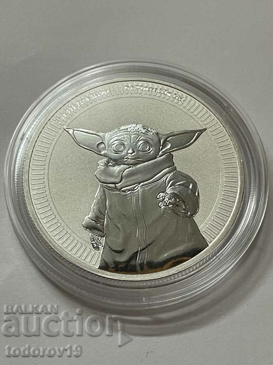Auction  1 oz Silver Baby YODA - 2021 - ost. Niue