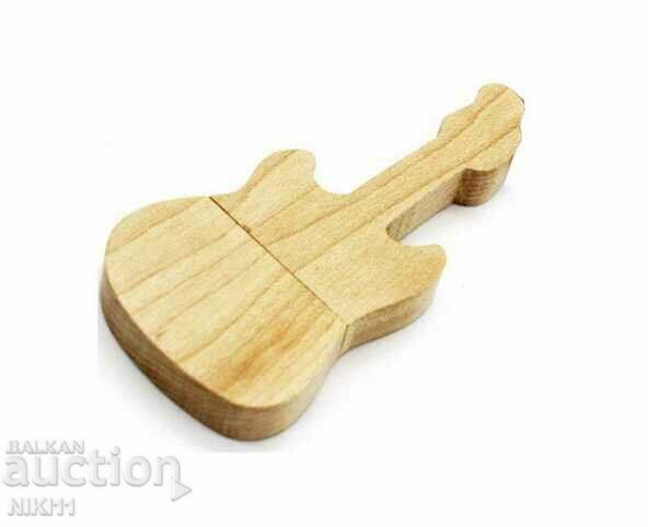 Auction  Wooden guitar flash drive, 32 GB.