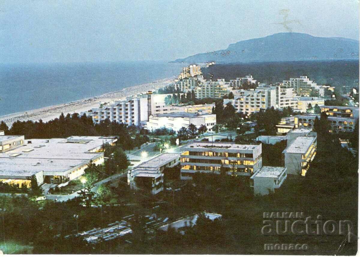 Παλιά καρτ ποστάλ - Albena, θέα