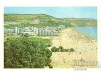 Παλιά καρτ ποστάλ - Albena, θέα στην παραλία