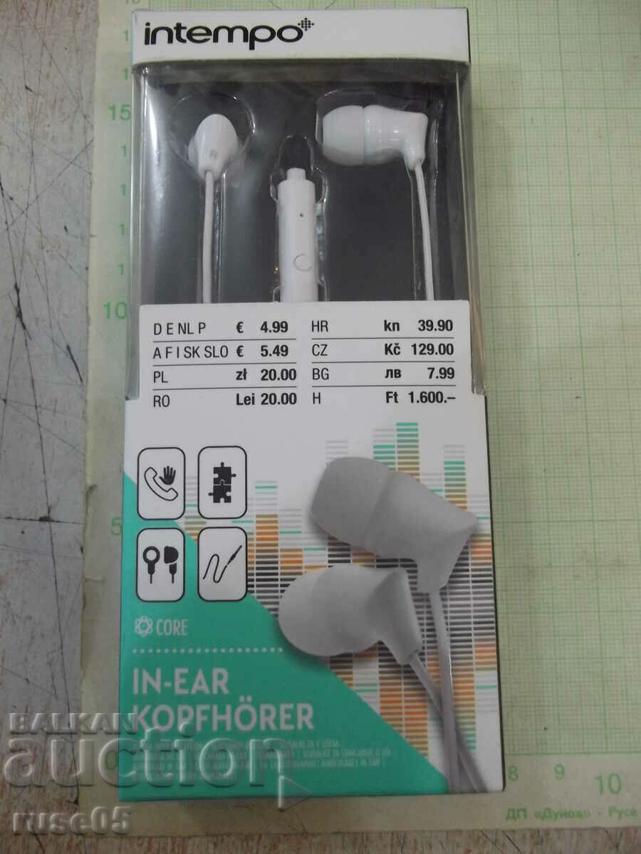 Ακουστικά "intempo - IN-EAR" καινούργια