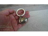 Old toy - baby bell - silver plated