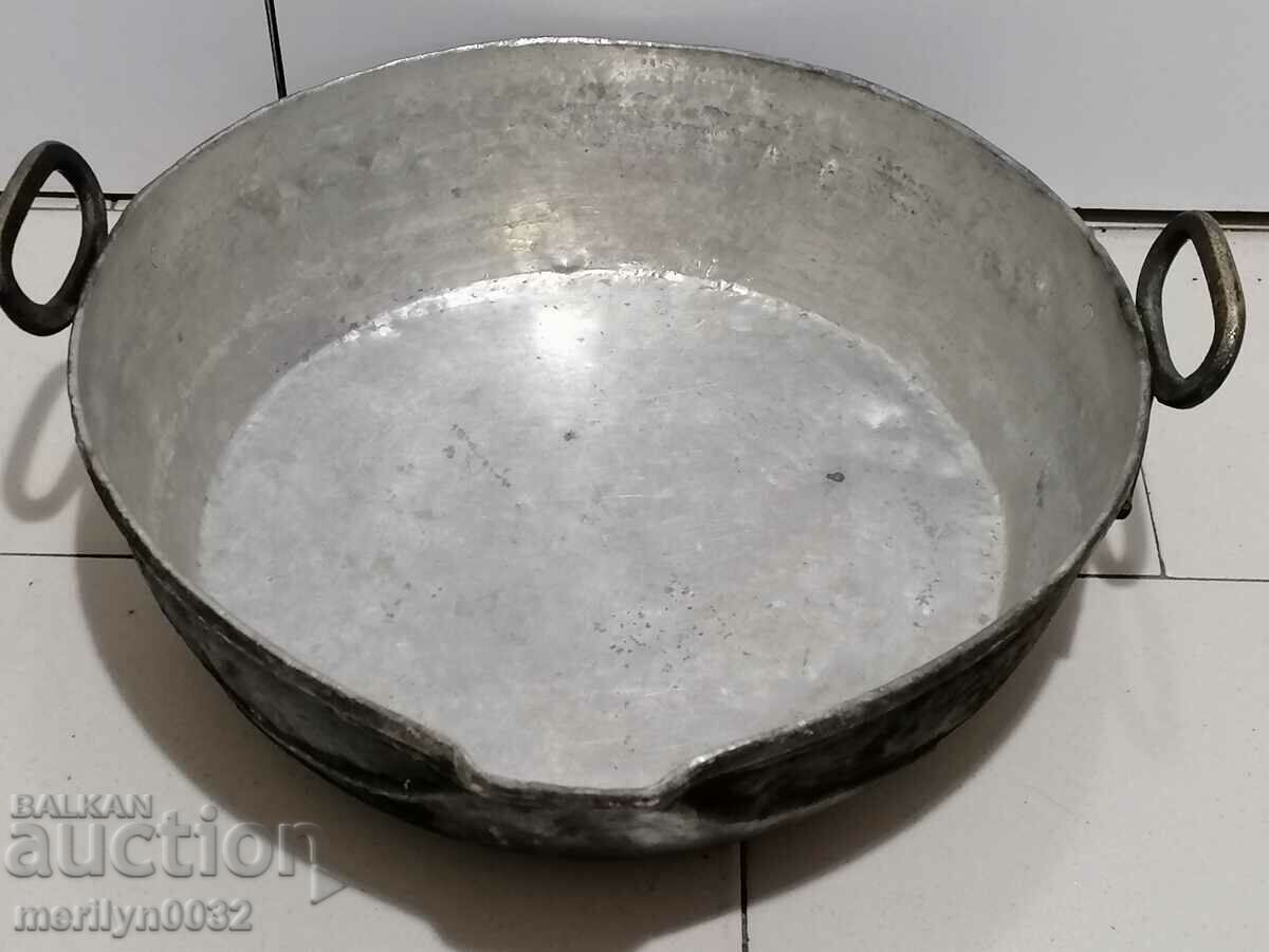 Tavă de cupru veche, farfurie, cupru, tavă, caserolă - 6