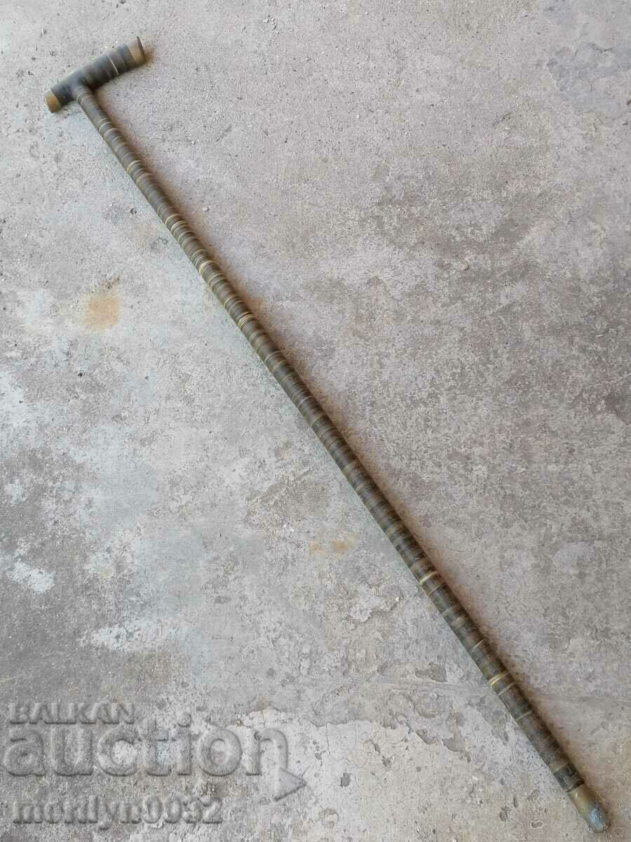 Delivery of Officer's Cane WW1 Trench Craft Buffalo Horn Brass Delivery of Officer's Cane WW1 Trench Craft Buffalo Horn Brass