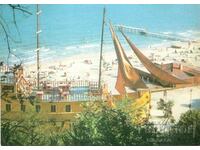 Old postcard - Albena, bar frigate "Arabella"