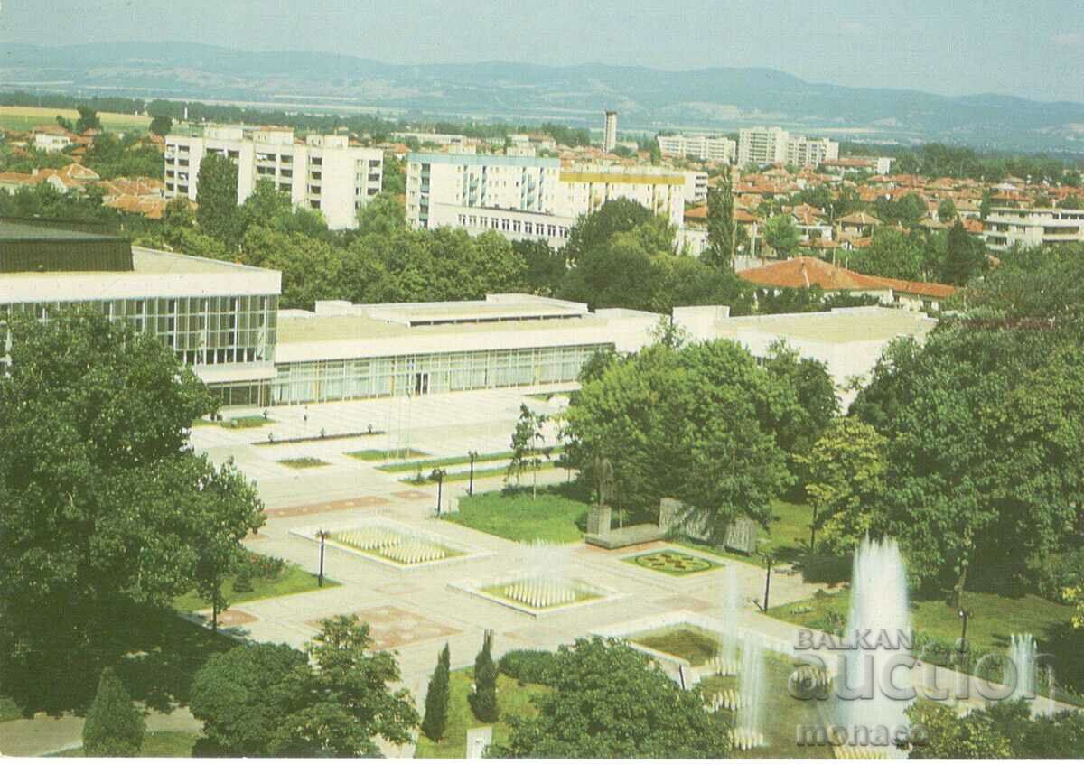 Old postcard - Nova Zagora, the Center