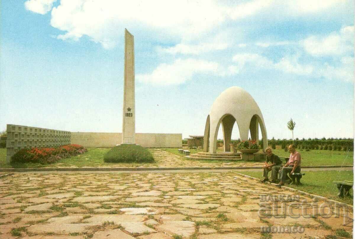 Old postcard - Nova Zagora, Monument to Septemvriitsi