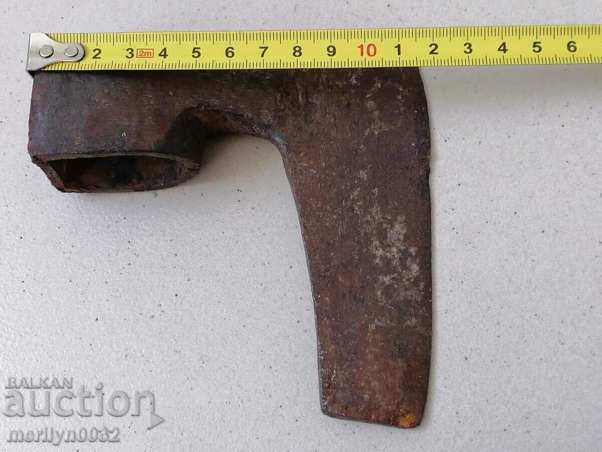An old ax shaft tool wrought iron - 5 An old ax shaft tool wrought iron - 5