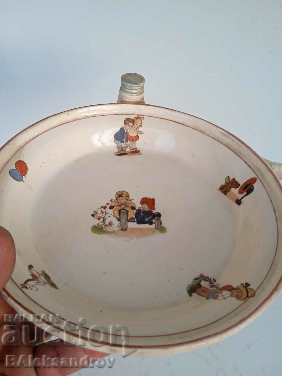 Много рядка детска купичка за хранене от 50-те - 5 Много рядка детска купичка за хранене от 50-те - 5