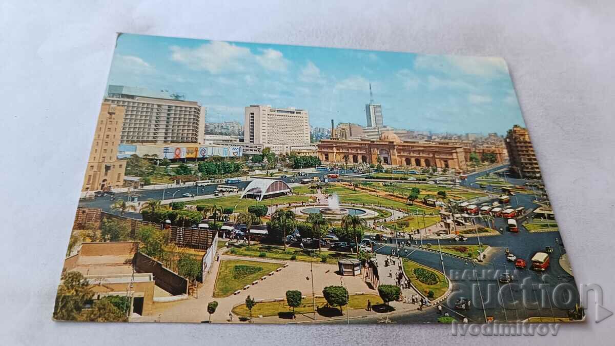 Пощенска картичка Cairo Midan El-Tahrir and Egyptian Museum