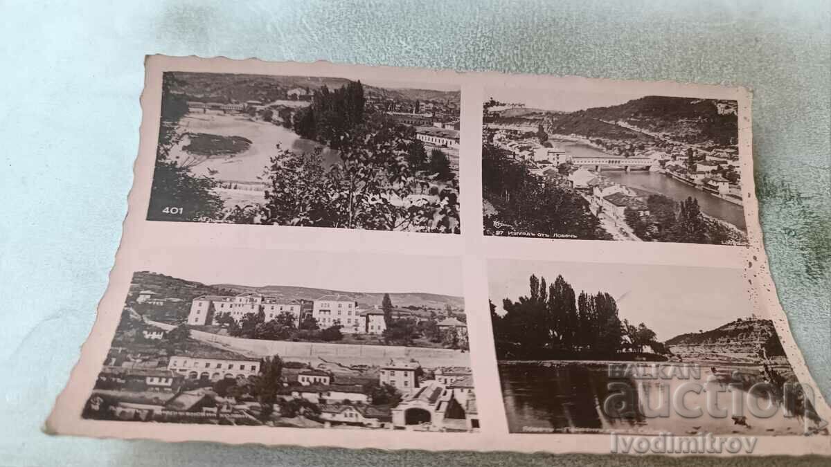 Пощенска картичка Ловечъ Колаж Гр. Пасковъ 1939