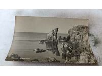 Пощенска картичка Созополъ Морски скали Гр. Пасковъ 1934