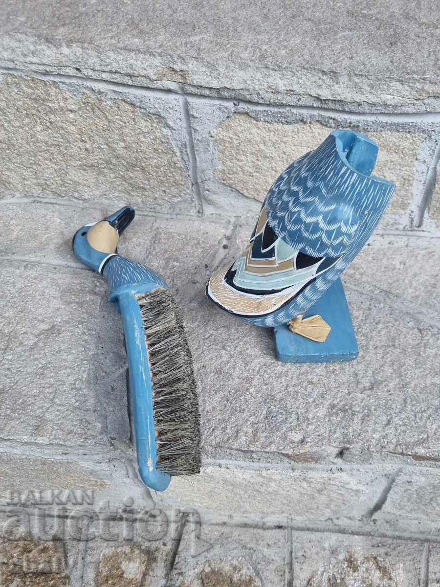 Wooden clothes brush. A duck - 5 Wooden clothes brush. A duck - 5