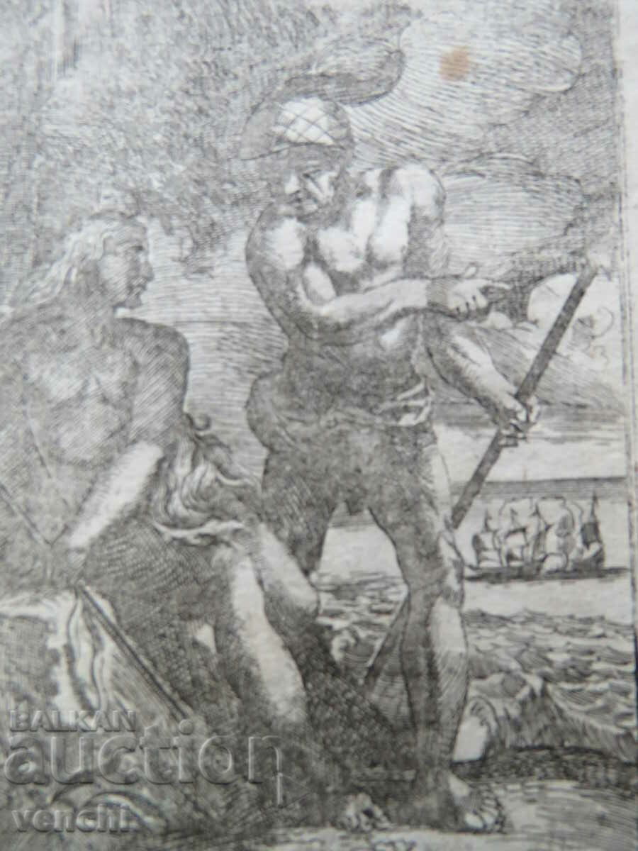 1717 - MALLET ENGRAVING - PEOPLE OF THE LARON ISLANDS - original with price 29.99 BGN | € 15.33 1717 - MALLET ENGRAVING - PEOPLE OF THE LARON ISLANDS - original with price 29.99 BGN | € 15.33