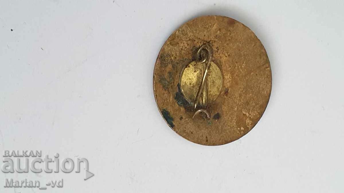 Old sign badge enamel - Bulgarian Hunting Fishing Union - 6 Old sign badge enamel - Bulgarian Hunting Fishing Union - 6