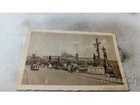 Καρτ ποστάλ Praha Karluv most s Hradcany 1948