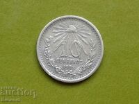 10 сентавос 1906 Мексико Сребро