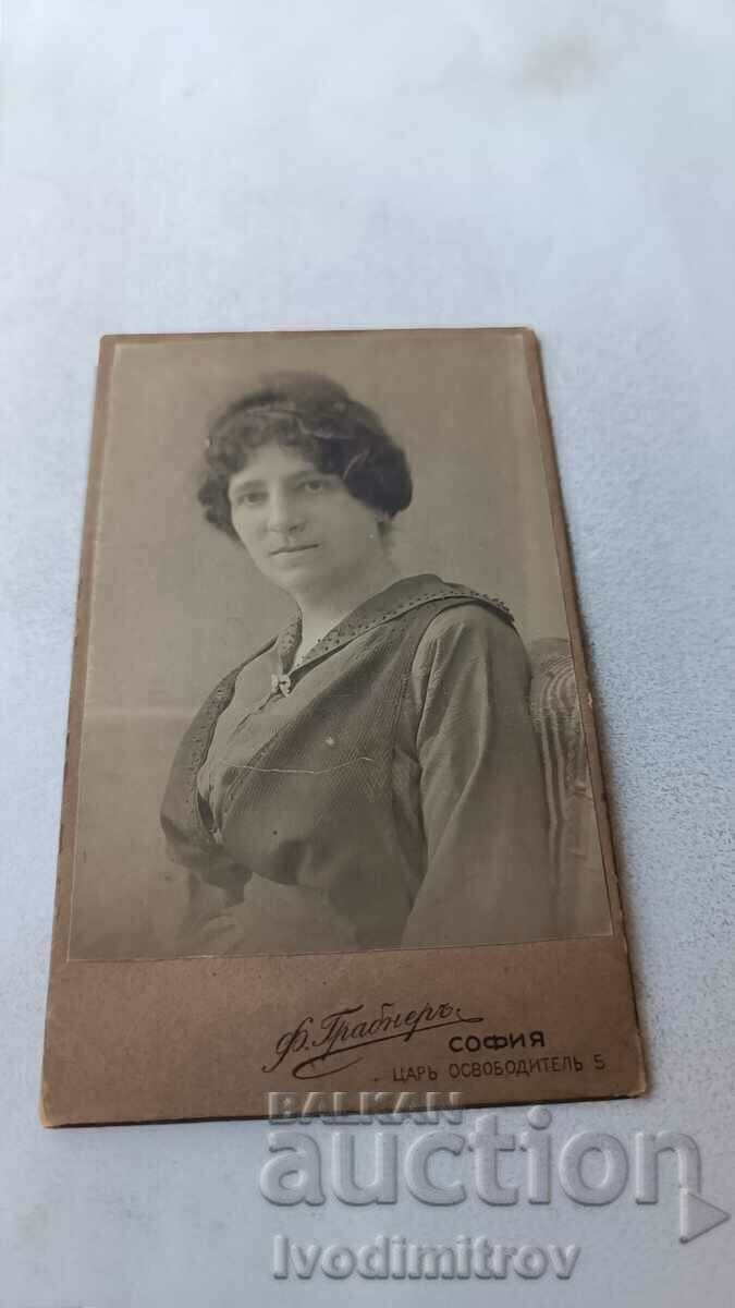 Снимка Жена 1919 Картон