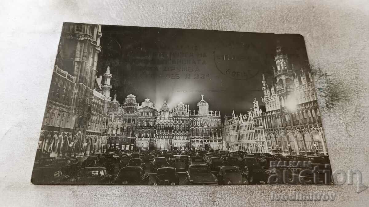Carte poștală Bruxelles Grand'Place 1956