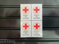 Box charity marks, red cross