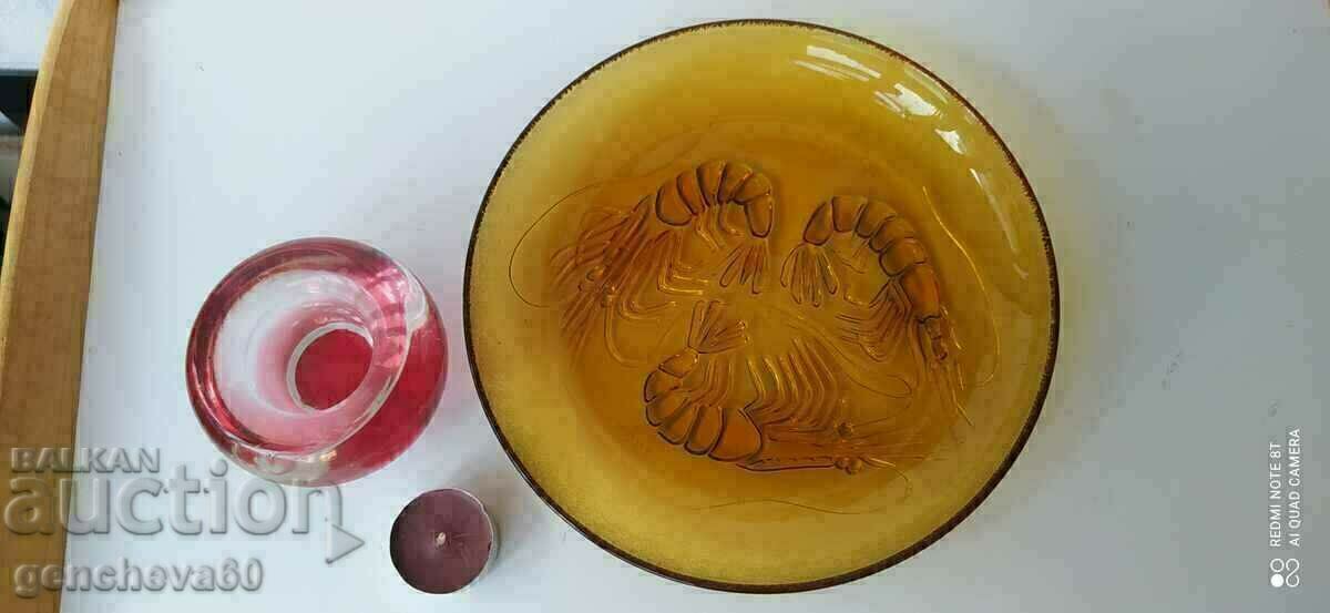 Amber Glass 3D Lobster/Rare Find - 7